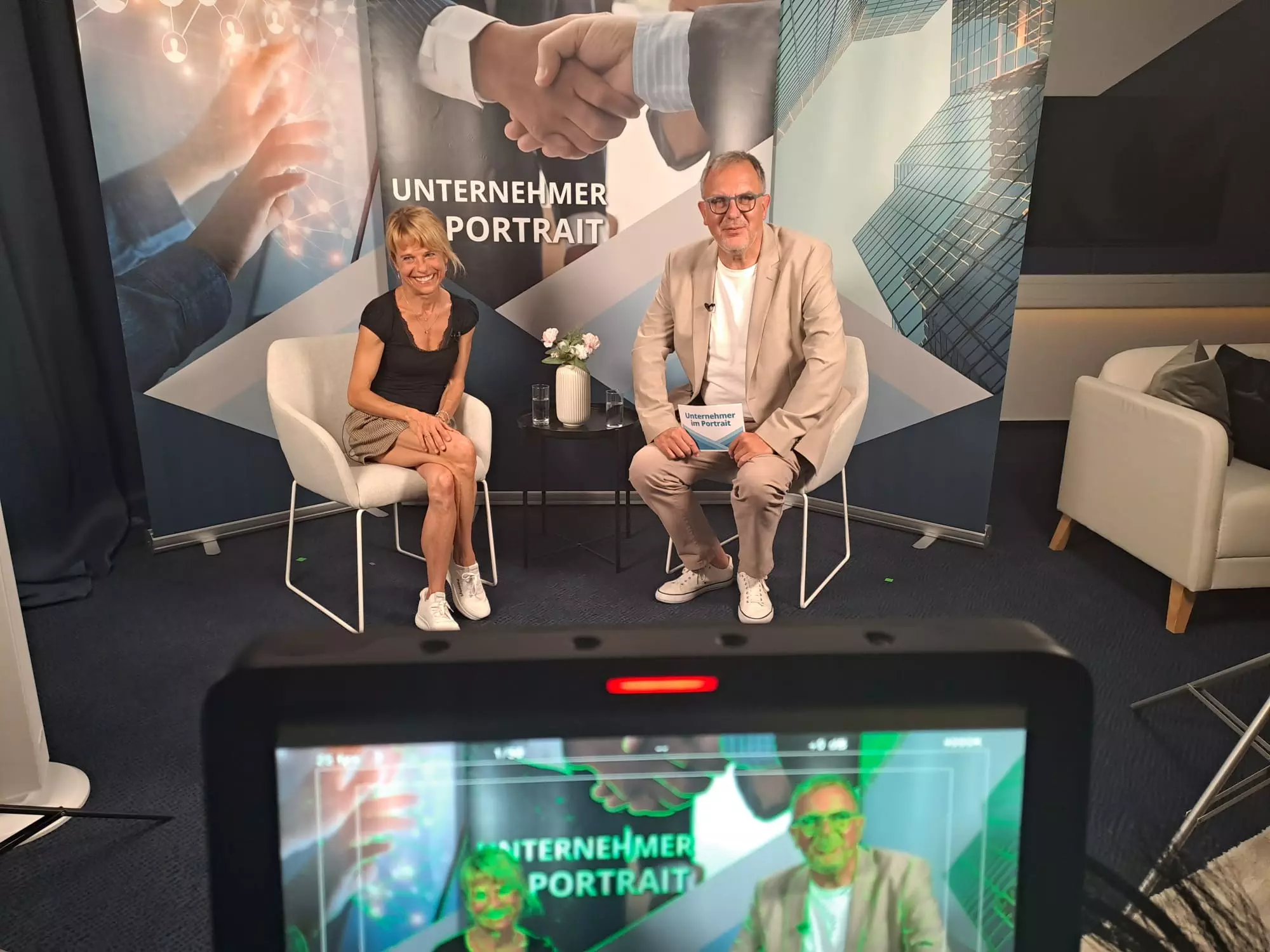 TV Interview mit Bernd Schmellenkamp Studio Bild
