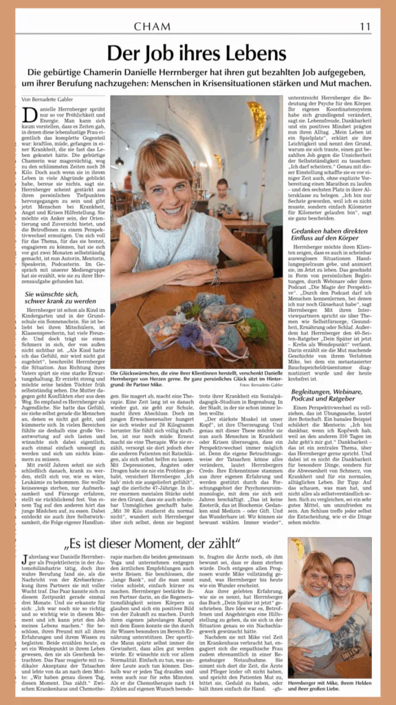 Artikel Chamer Zeitung Presse