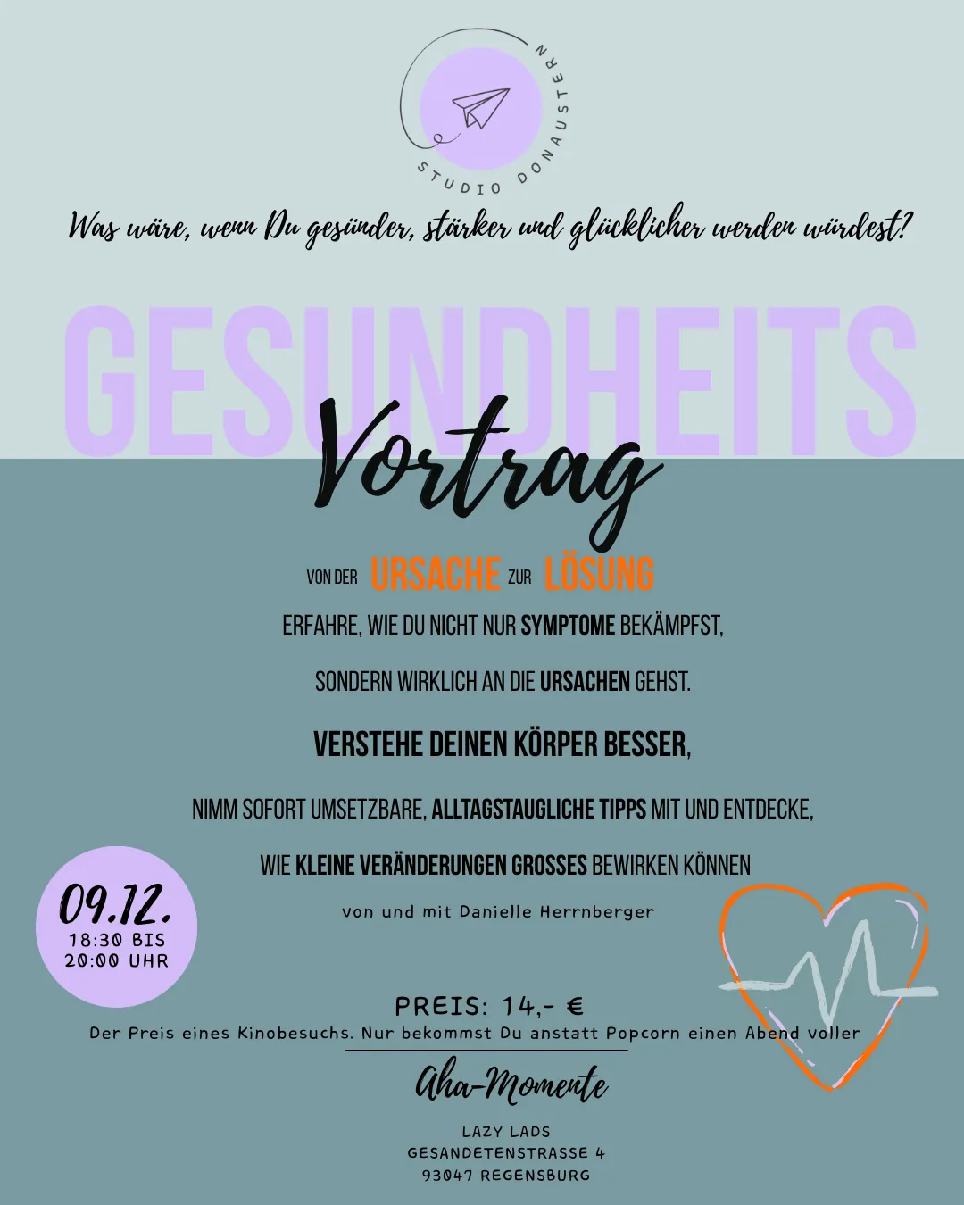 Beitragbild Gesundheitsvortrag Von Ursachen anstatt Symptomen