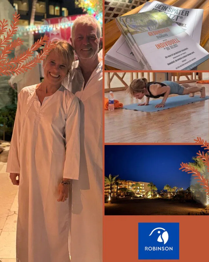 Urlaub mit Papa. Galabeya Abend. Sport.