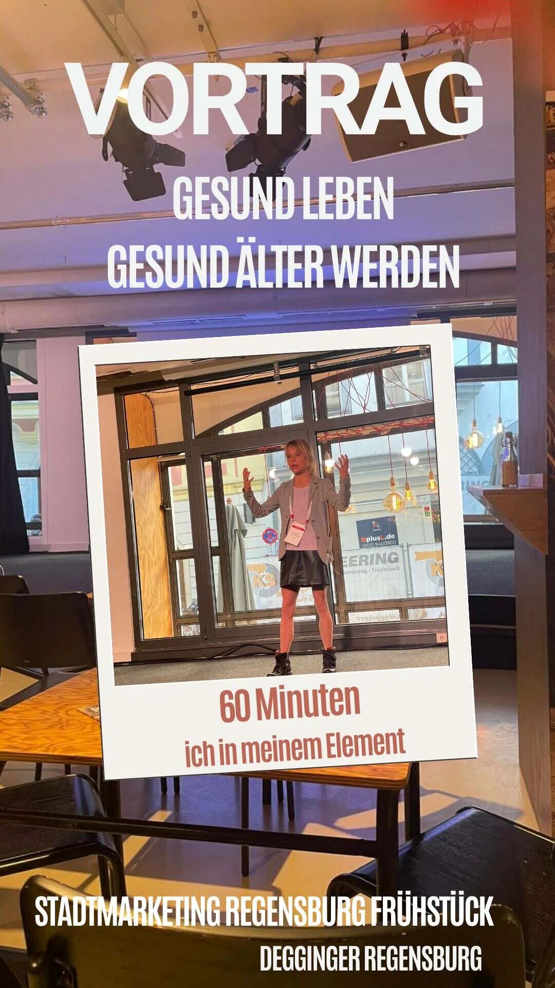 Vortrag Stadtmarketing Epigenetik Bühne