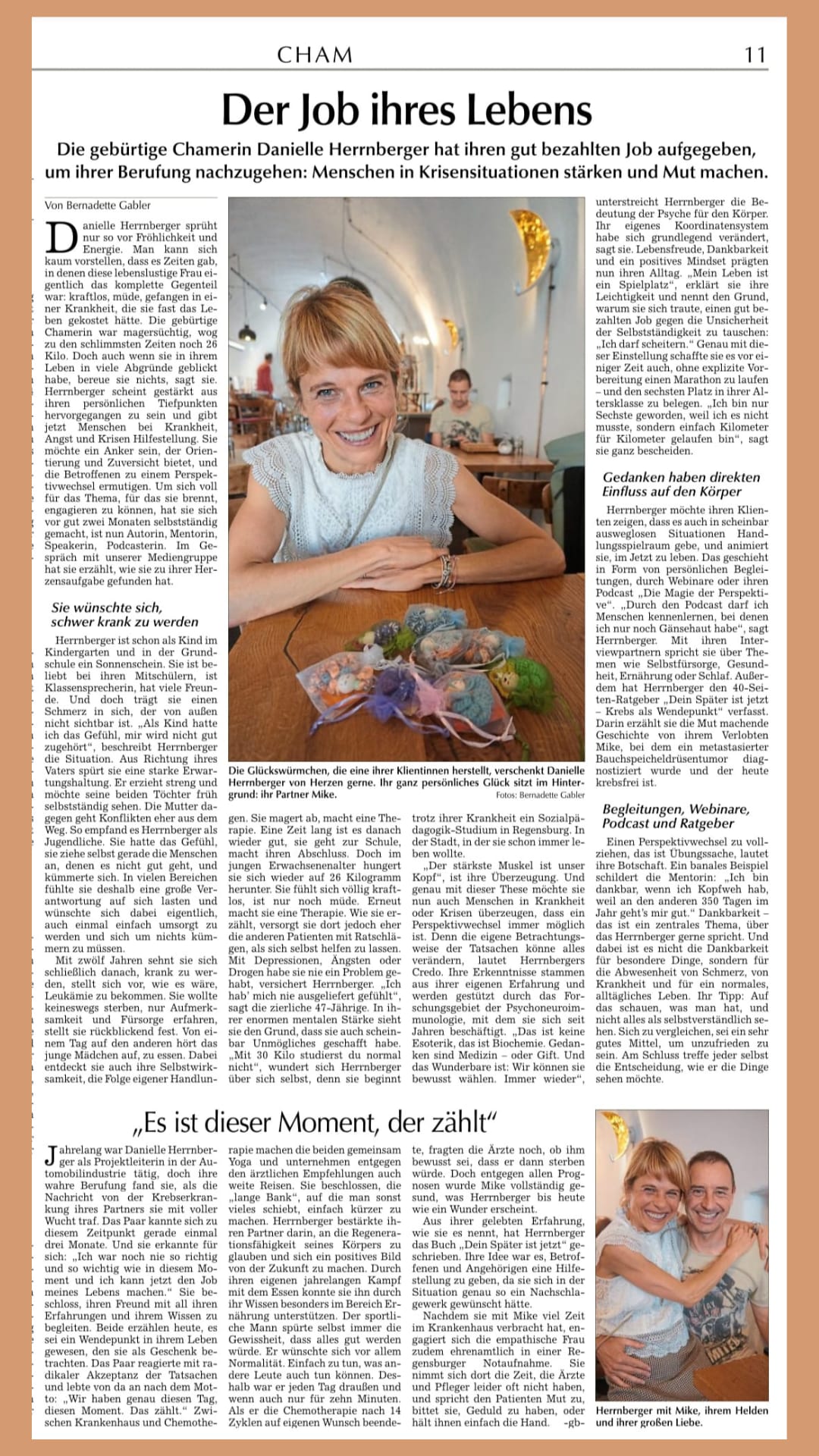 Artikel Chamer Zeitung Presse